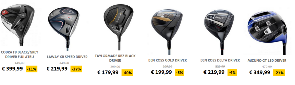 Drivers Golf